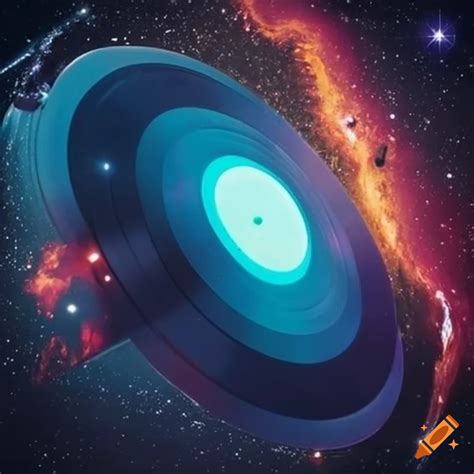 Vinyl Record As Shooting Star In Space On Craiyon