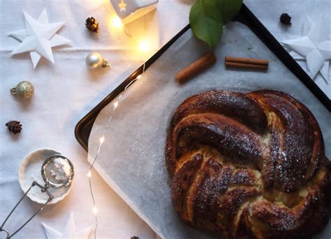 Brioche couronne tressée à la cannelle handmade Blog Food Table