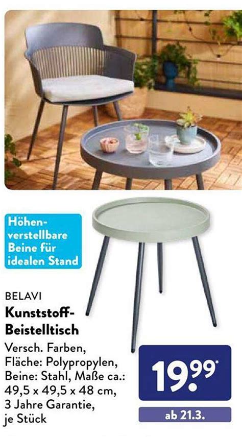 Belavi Kunststoff beistelltisch Angebot bei ALDI SÜD 1Prospekte de