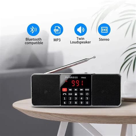 Num Rique Portable Radio Am Fm Bluetooth Haut Parleur St R O Lecteur