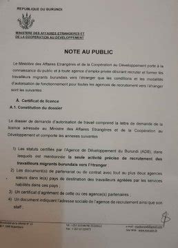 Ikiriho On Twitter Burundi Le Maeburundi Publie Une Note Au