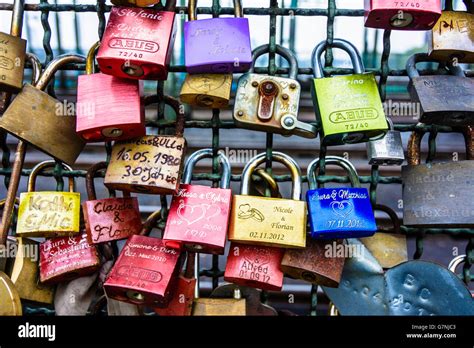 Love Locks On The Hohenzollern Bridge K Ln Cologne Germany