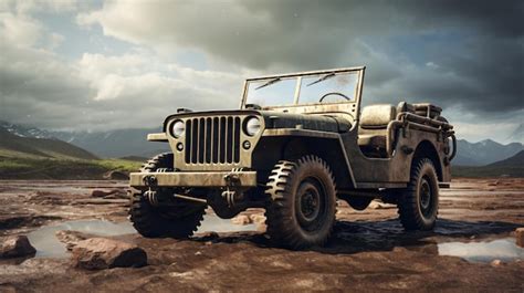 Premium Photo | Vintage jeep