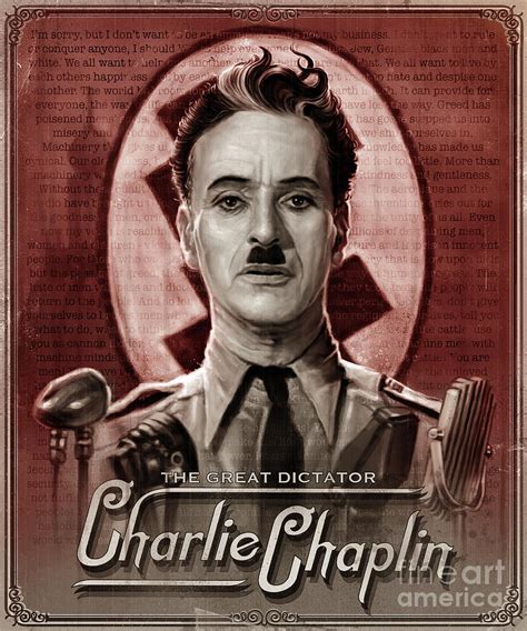 The Great Dictator - Charlie Chaplin Digital Art by Andre Koekemoer ...