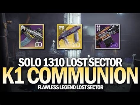 Solo Legend Lost Sector K Communion W Riskrunner New Iron