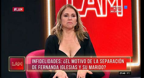 Fernanda Iglesias confesó los motivos de su separación Pablo Layús