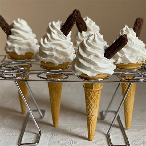 99 Fake Ice Cream Cone With Flake Food Prop Replica Display Etsy Uk