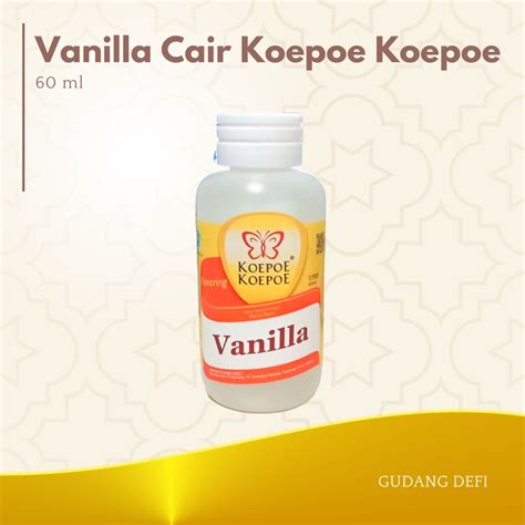 Jual VANILLA CAIR KOEPOE VANILI KUPU KUPU VANILA PERISA PASTA FLAVORING