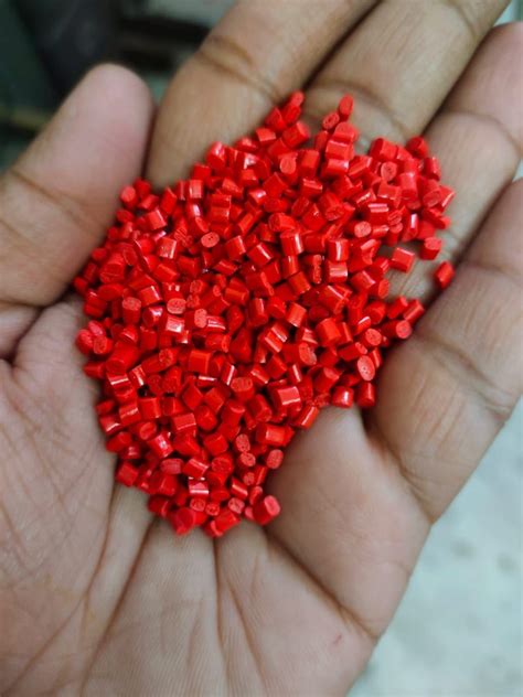 Sr Plastic Abs Fluorescent Red Granules Mm Packaging Size Kg