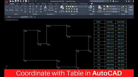 How To Create Coordinate Table In Autocad Templates Sample Printables