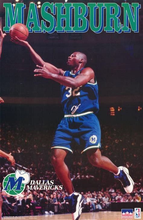 Jamal Mashburn Dallas Mavericks Poster Dallas Mavericks Mavericks