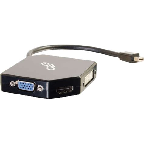 C2G Mini DisplayPort To HDMI DVI VGA Adapter 54341 B H Photo