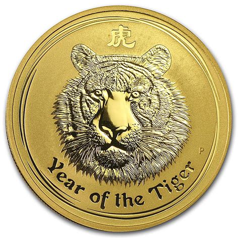 Australian Gold Lunar Series 2010 Year Of The Tiger 1 Oz