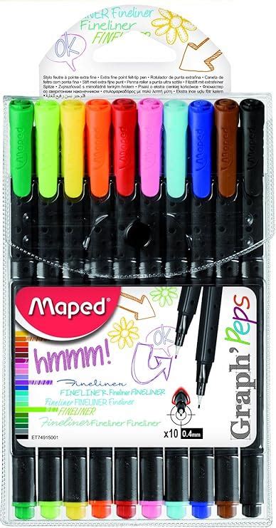 Caneta Fineliner Maped Graph Peps Cores Amazon Br