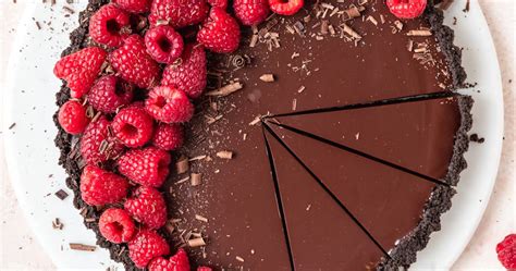 Dark Chocolate Raspberry Tart Punchfork