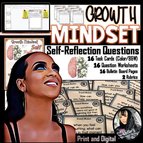 Growth Mindset Reflection Questions Growth Mindset Worksheets Task