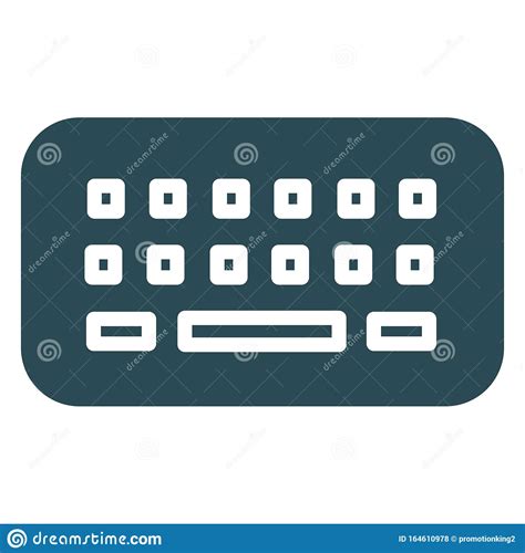 Teclado De Ordenador Icono De Vector Aislado Totalmente Editable Stock De Ilustración