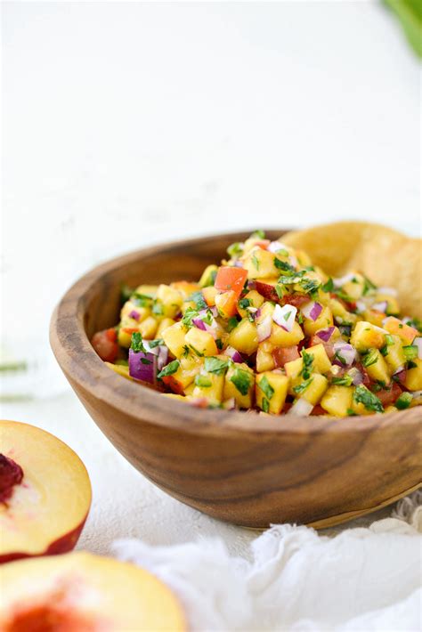 Fresh Peach Salsa Simply Scratch