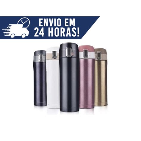 Garrafa Térmica Portátil Aço Inox Inquebrável Vacuum Squeeze quente