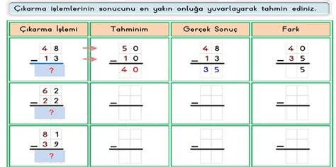 S N F Matematik Karma Lemi Sonucu Tahmin Etme Etkinli I Meb Ders