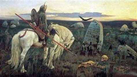 Description of the painting by Viktor Vasnetsov “Bogatyr” (“The Knight ...