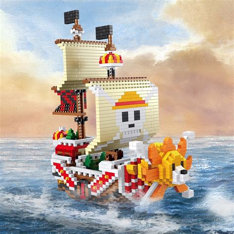 One Piece Figures One Piece Ship Navigation Ship Building Blocks Toy