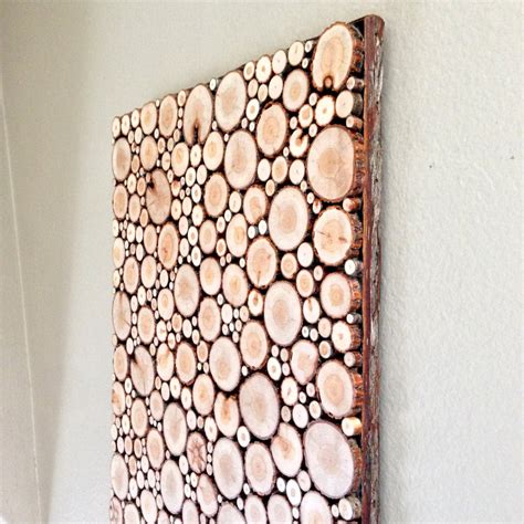 Wood Slice Wall Art Wood Slice Mosaic Abstract Wood Slice Atelier