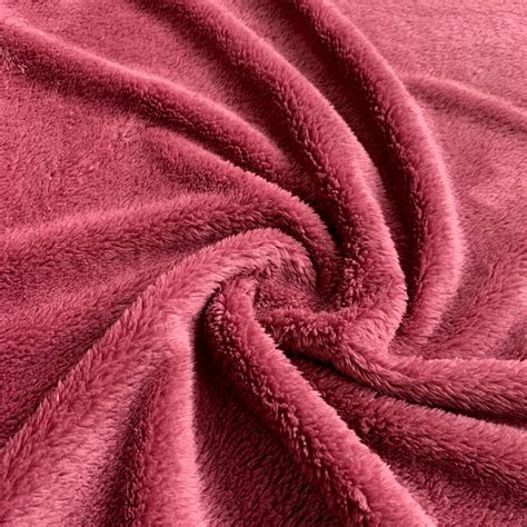 Double Sided Coral Cuddle Fluffy Fleece Fabric Eu Fabrics