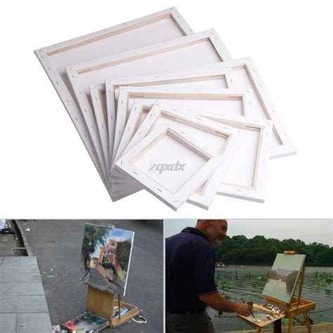 Painting Canvas Blank Cotton Canvas Panels Square Mounted Art Artist