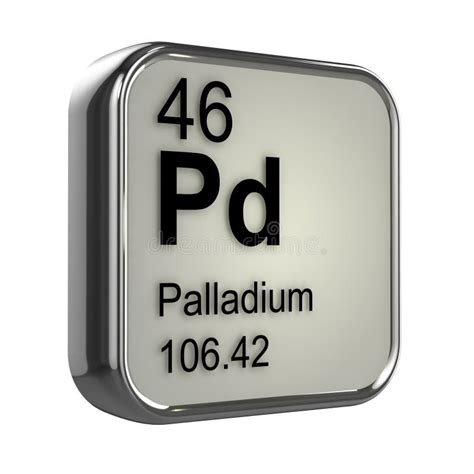 3d Palladium Element Stock Illustration Image Of Density 39065883