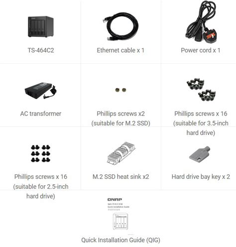 QNAP 4 Bay NAS TS 464C2 8G HinKwong Store