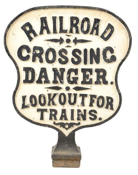Lot Detail Railroad Crossing Sign