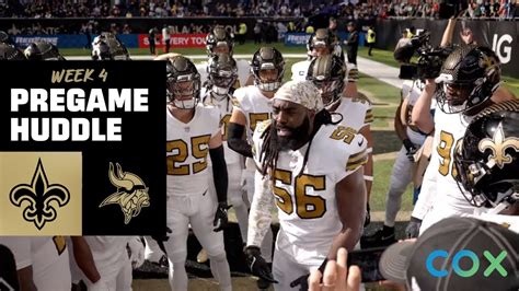 Saints Pregame Huddle Vs Vikings 2022 NFL Week 4 YouTube