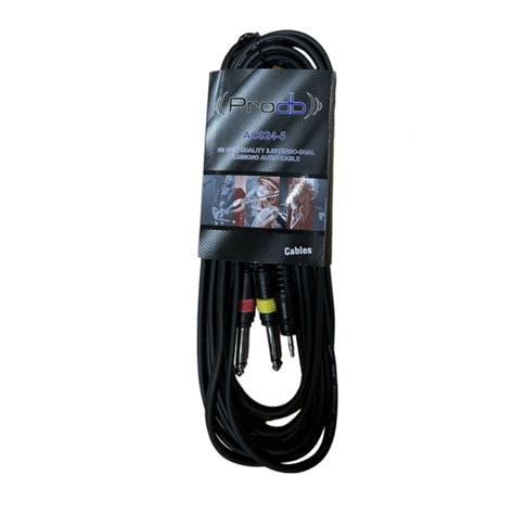 Cable Miniplug Estereo A Dos Plug Mono Mtrs Prodb