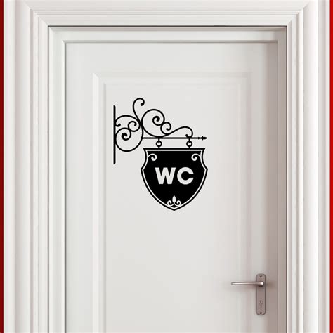 Stickers Muraux Pour WC Sticker Mural Plaque Pour WC Ambiance