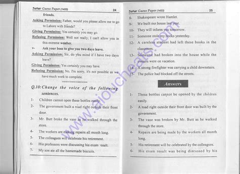 B A Bs Bcs English Code Solved Guess Papers Notes Free