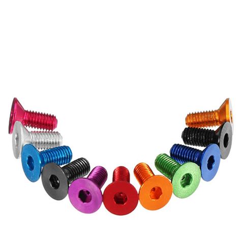 M4 M5 M6 M7 Flat Head Colorful Aluminum Hex Socket Countersunk Screw China Countersunk Screw