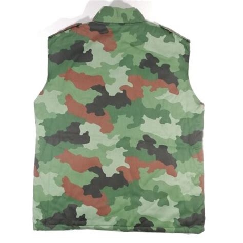 Military Vest Genuine Serbian Army M Woodland Camouflage Oak Leaf