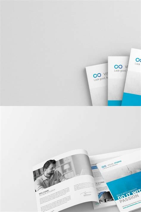 Square Magazine Brochure Mockup MasterBundles