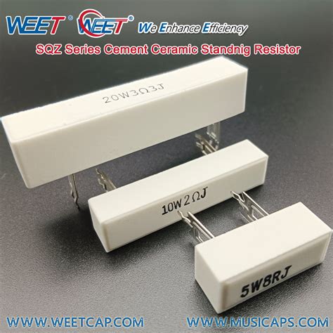 Weet Sqz Radial Cement Ceramic Resistor Standing Type 20W 25W China