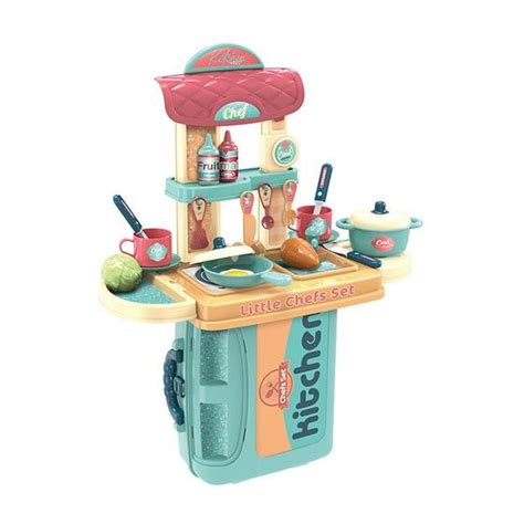 Cozinha De Brinquedo Completa Infantil Vira Maleta Polibrinq Cozinha