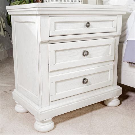 Robbinsdale Antique White Nightstand Artofit