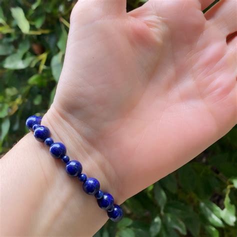 Bracelet Homme Femme Pierres Naturelles Lapis Lazuli Desirs Essentiels