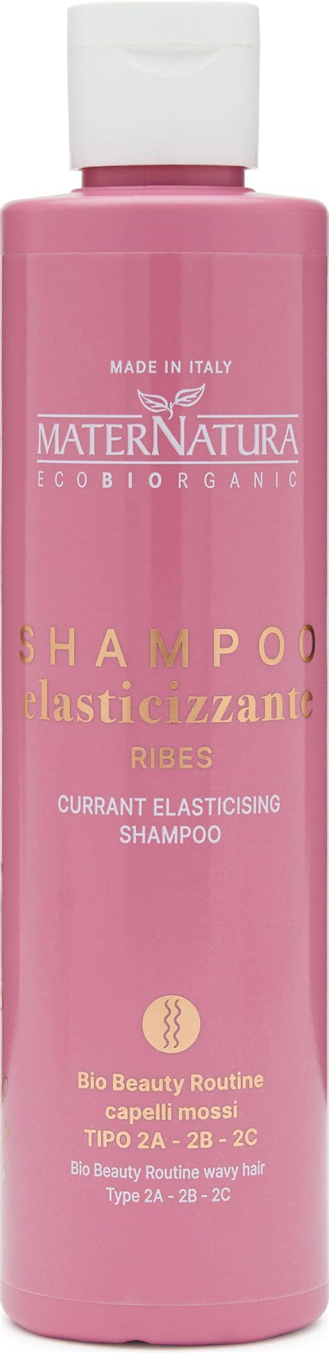 MaterNatura Shampoo Elasticizzante Al Ribes Nero 250 Ml Ecco Verde