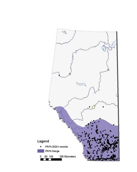 Prairie falcon breeding range in Alberta. | Download Scientific Diagram