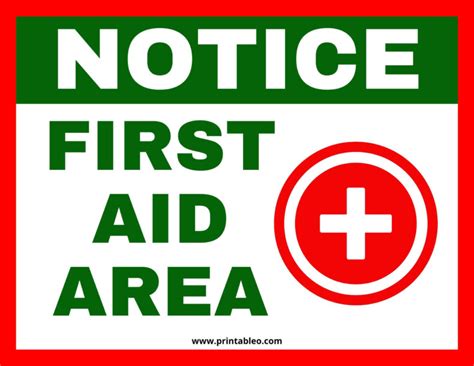 33 First Aid Sign Download Free Printables