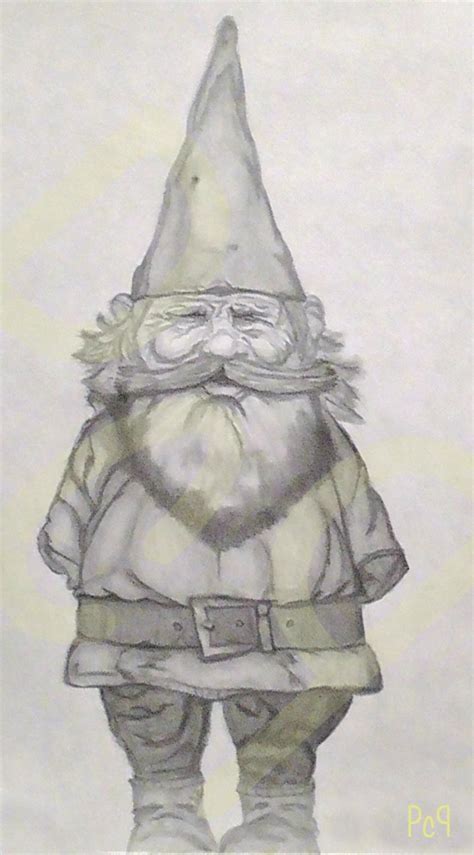 Garden Gnome Drawing at PaintingValley.com | Explore collection of ...