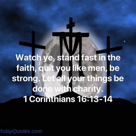 Corinthians Watch Ye Stand Fast In The Faith Quit You Like