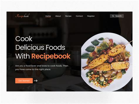 Food Recipe Landing Page By Jannatul Ferdous On Dribbble