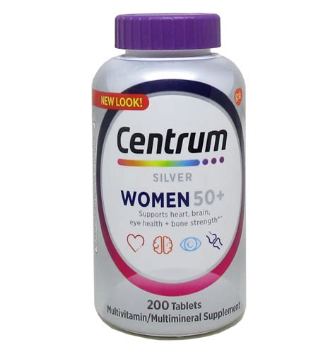 Centrum Silver Women 50 Multivitamins 200 Tablets Hulk Muscles